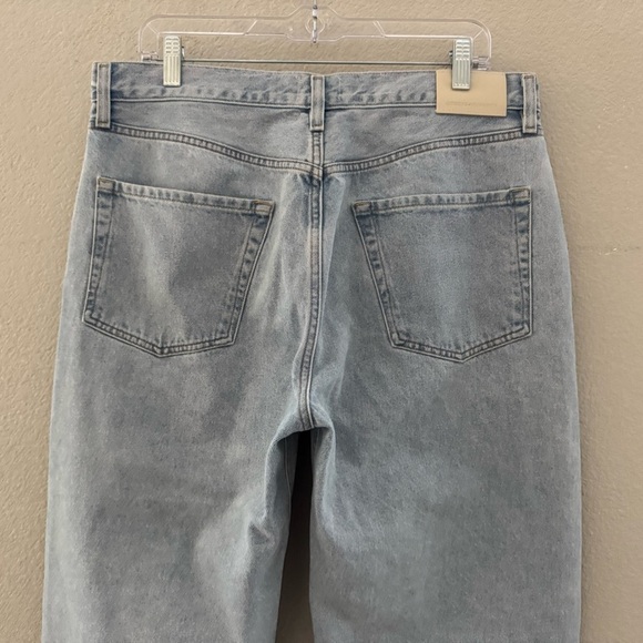 Citizens of Humanity Dahlia Bow Leg Baby Roll Jeans 30 Light Denim Blue Crop - Picture 10 of 14